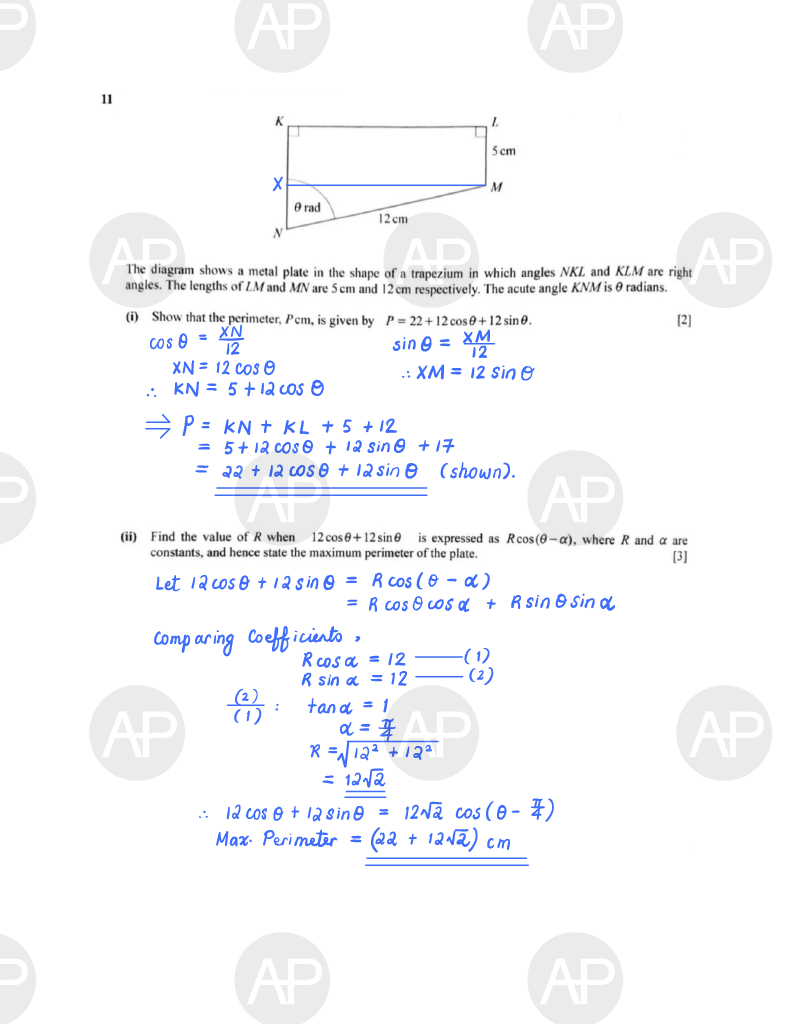 2019 O Level A Math Paper 2 The Annexe Project Page 15